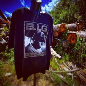 Men's/Unisex 2005 B&W 2XL "The Notorious B.I.G. FOREVER" T-shirt